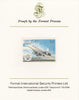 Lesotho 1983 Manned Flight 1m (Concorde) imperf proof mounted on Format International proof card as SG 548