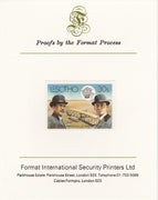 Lesotho 1983 Manned Flight 30s (Wright Brothers & Flyer) imperf proof mounted on Format International proof card as SG 546