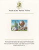Lesotho 1983 Manned Flight 7s (Montgolfer Balloon) imperf proof mounted on Format International proof card as SG 545