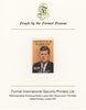 Antigua 1984 Famous People 60c (Kennedy) imperf proof mounted on Format International proof card as SG 890
