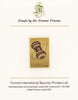 Zambia 1981 Musical Instruments 18n (Inshingili) imperf proof mounted on Format International proof card as SG 357