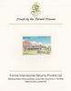 Nevis 1985 Tourism (2nd series) $1.20 (Nisbet's Plantation Inn) imperf proof mounted on Format International proof card as SG 247