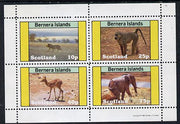 Bernera 1981 Animals (Lion, Monley, Deer & Elephant) perf,set of 4 values (10p to 75p) unmounted mint