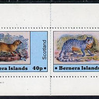 Bernera 1982 Wild Cats perf,set of 2 values (40p & 60p) unmounted mint