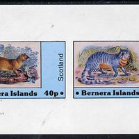 Bernera 1982 Wild Cats imperf,set of 2 values (40p & 60p) unmounted mint