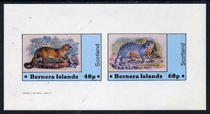 Bernera 1982 Wild Cats imperf,set of 2 values (40p & 60p) unmounted mint