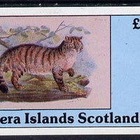 Bernera 1982 Wild Cats imperf souvenir sheet (£1 value) unmounted mint