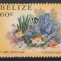 Belize 1984-88 Tube Sponge 60c def with a fine 3.5mm shift of vert perfs (Queen's head is split) unmounted mint as SG 776