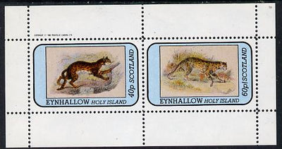 Eynhallow 1982 Wild Cats #1 perf,set of 2 values (40p & 60p) unmounted mint
