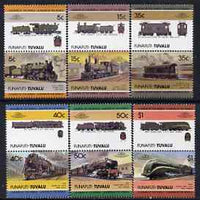 Tuvalu - Funafuti 1984 Locomotives at Work 2nd Series (Leaders of the World) set of 12 (5c - $1) unmounted mint