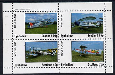 Eynhallow 1982 Bi-planes #3 perf,set of 4 values (10p to 75p) unmounted mint