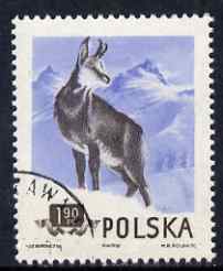 Poland 1954 Chamois 1z 90 cto used from Protected Animals set, SG 902