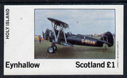 Eynhallow 1982 Bi-planes #3 imperf souvenir sheet (£1 value) unmounted mint