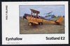 Eynhallow 1982 Bi-planes #3 imperf deluxe sheet (£2 value) unmounted mint