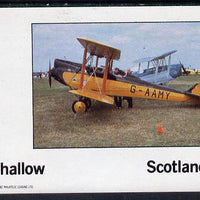 Eynhallow 1982 Bi-planes #3 imperf deluxe sheet (£2 value) unmounted mint