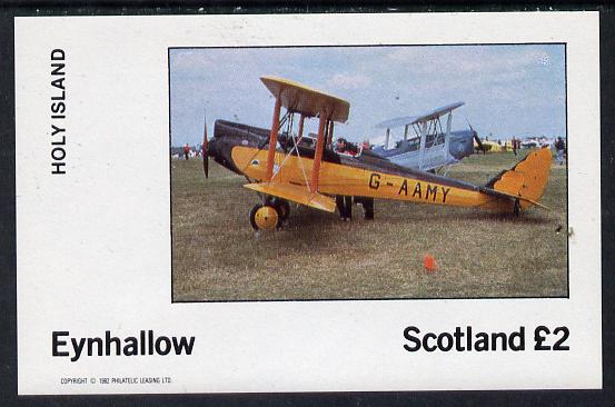 Eynhallow 1982 Bi-planes #3 imperf deluxe sheet (£2 value) unmounted mint