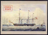 Postcard - India - UK Mails - SS Hindostan Paddle Steamer PPC produced by National Postal Museum unused and fine