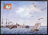 Postcard - British Packet Boat arriving at Helvetsluys PPC produced by National Postal Museum unused and fine