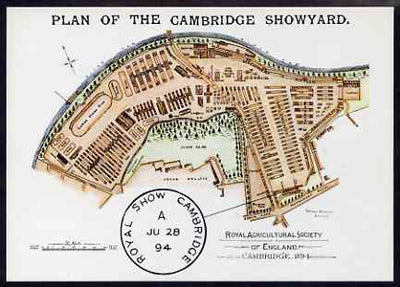 Postcard - Farming Exhibition - Cambridge Showyard PPC produced by National Postal Museum unused and fine