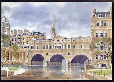 Postcard - Pulteney Bridge, Bath PPC produced by National Postal Museum unused and fine