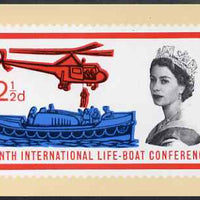 Postcard - Safety at Sea - Lifeboat stamp of 1963 PPC produced by National Postal Museum unused and fine