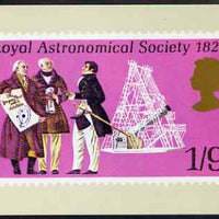Postcard - Royal Astronomical Society - 1s9d stamp of 1970 PPC produced by National Postal Museum unused and fine
