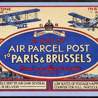 Postcard - Instone Airline Poster of 1921 PPC produced by National Postal Museum unused and fine