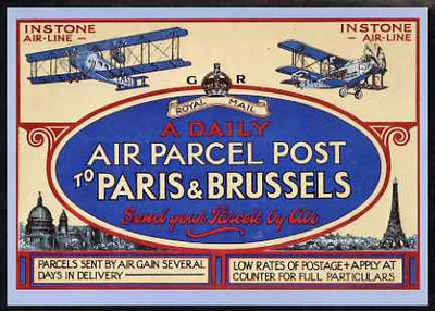 Postcard - Instone Airline Poster of 1921 PPC produced by National Postal Museum unused and fine