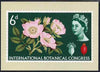Postcard - Roses Exhibition - 6d Botanical stamp of 1964 PPC produced by National Postal Museum unused and fine