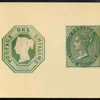 Postcard - R M Phillip's Collection - 1s embossed & Surface Printed 1s stamps PPC produced by National Postal Museum unused and fine