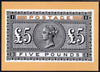 Postcard - R M Phillip's Collection - £5 bi-colour of 1882 PPC produced by National Postal Museum unused and fine