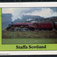 Staffa 1982 Steam Locos #12 imperf deluxe sheet (£2 value) unmounted mint