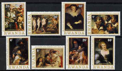 Rwanda 1977 400th Birth Anniversary of Peter Paul Rubens perf set of 8 unmounted mint, SG 823-30