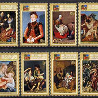 Rwanda 1973 IBRA Stamp Exhibition - Famous Paintings perf set of 8 unmounted mint, SG 535-42