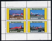 Bernera 1982 Aircraft #10 perf,set of 4 values (10p to 75p) unmounted mint