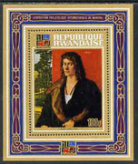 Rwanda 1973 IBRA Stamp Exhibition - Famous Paintings perf m/sheet unmounted mint, SG MS543