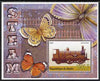 Benin 2006 Early Steam Locos #1 (Gladstone) imperf m/sheet with Butterflies in background unmounted mint. Note this item is privately produced and is offered purely on its thematic appeal