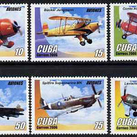 Cuba 2006 Aircraft perf set of 6 unmounted mint SG 4961-6
