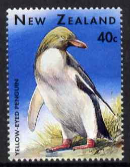 New Zealand 1996 Yellow-eyed Penguin 40c unmounted mint SG 1992