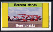 Bernera 1982 Aircraft #10 (Advertising Marlboro Cigarettes) imperf souvenir sheet (£1 value) unmounted mint