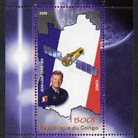 Congo 2009 French Astronauts perf m/sheet unmounted mint