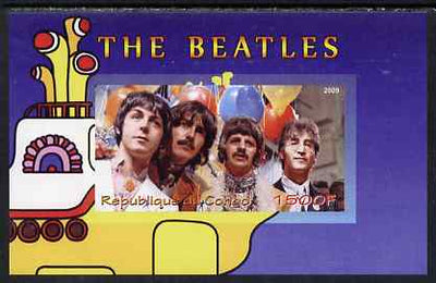 Congo 2009 The Beatles imperf m/sheet unmounted mint