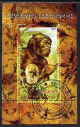 Congo 2009 Charles Darwin & Evolution of Man perf m/sheet fine cto used