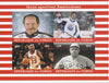 Congo 2018 Icons of American Sport #2 (NDale Earnhardt, Wayne Gretzky, M Jordan & Babe Ruth) imperf sheetlet containing 4 values unmounted mint. Note this item is privately produced and is offered purely on its thematic appeal.