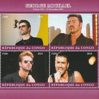 Congo 2018 George Michael #1 perf sheetlet containing 4 values unmounted mint. Note this item is privately produced and is offered purely on its thematic appeal.