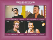 Congo 2018 George Michael #1 imperf sheetlet containing 4 values unmounted mint. Note this item is privately produced and is offered purely on its thematic appeal.