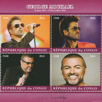 Congo 2018 George Michael #2 perf sheetlet containing 4 values unmounted mint. Note this item is privately produced and is offered purely on its thematic appeal.