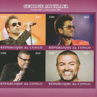 Congo 2018 George Michael #2 imperf sheetlet containing 4 values unmounted mint. Note this item is privately produced and is offered purely on its thematic appeal.