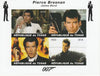 Chad 2018 James Bond - Pierce Brosnan imperf sheetlet containing 4 values unmounted mint. Note this item is privately produced and is offered purely on its thematic appeal, it has no postal validity