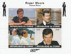Chad 2018 James Bond - Roger Moore perf sheetlet containing 4 values unmounted mint. Note this item is privately produced and is offered purely on its thematic appeal, it has no postal validity